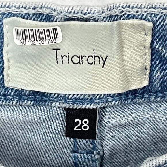 Triarchy Skinny Jeans Distressed Painter Art Grunge School Bold Party NWT 28 - Picture 7 of 7